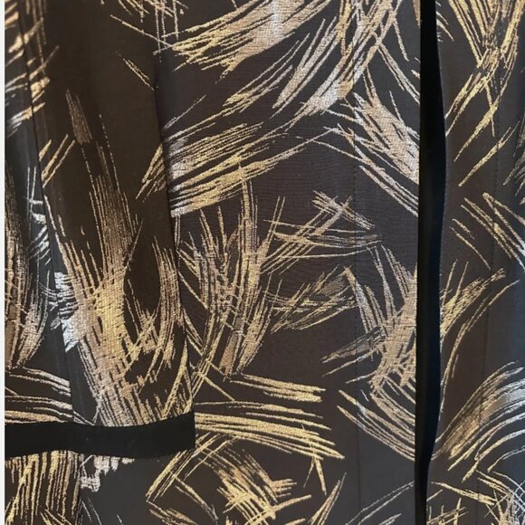Lafayette 148 New York Black and Gold Brushstroke Blazer- Limited Edition - Picture 4 of 4
